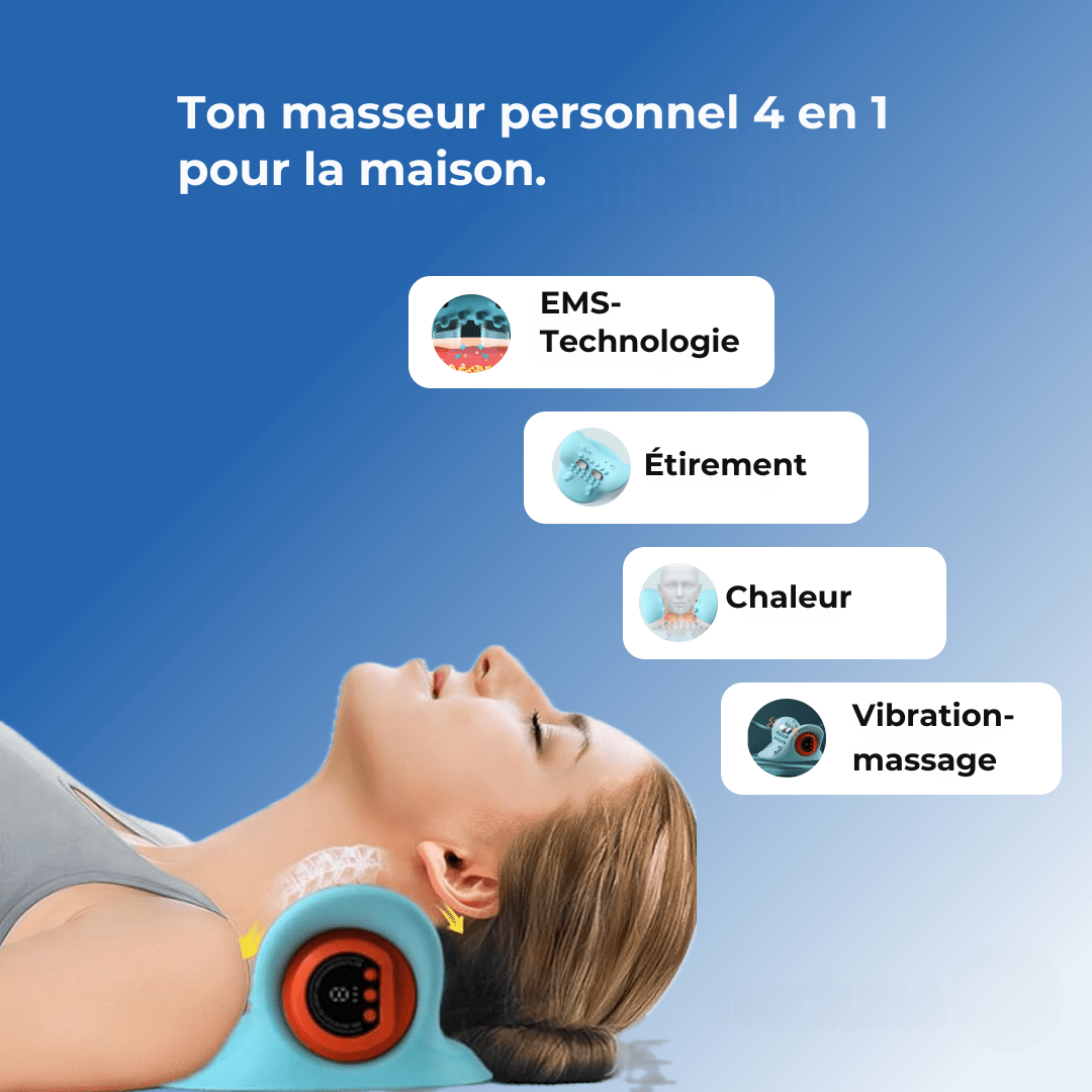 NeckZen™ 4-en-1 Masseur Cervical Intelligent