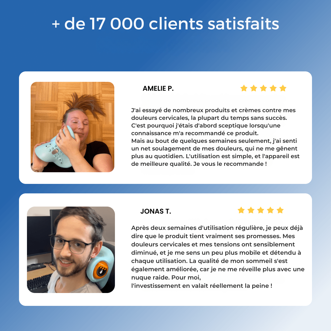NeckZen™ 4-en-1 Masseur Cervical Intelligent