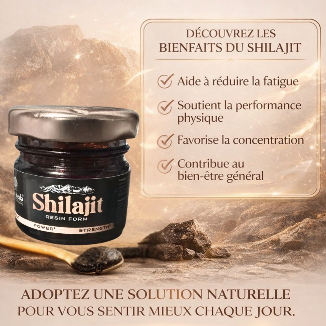 Shilajit Resin  original purifié et certifé d'origine indienne -medecine Ayurvedique