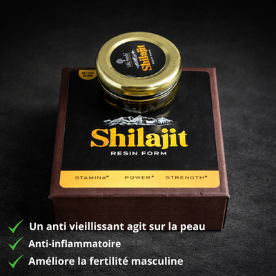 Shilajit Resin  original purifié et certifé d'origine indienne -medecine Ayurvedique